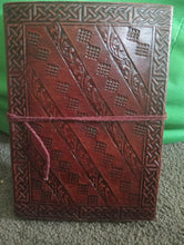 Leather Journal- Reconstituted Turquoise Gem